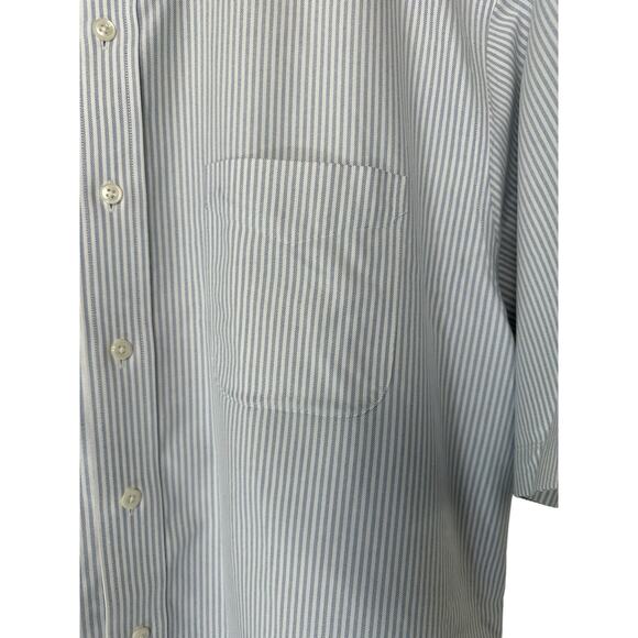 L.L. Bean Men's Striped Wrinkle Free Traditional Fit Button‎ Down Shirt Size 17R - Picture 5 of 11